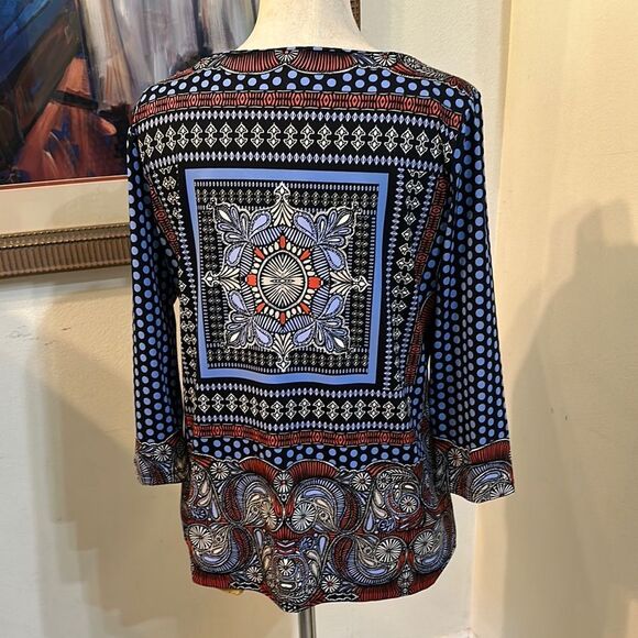 Charter Club Multi- Patterned Women's Top Size LP - Picture 11 of 13